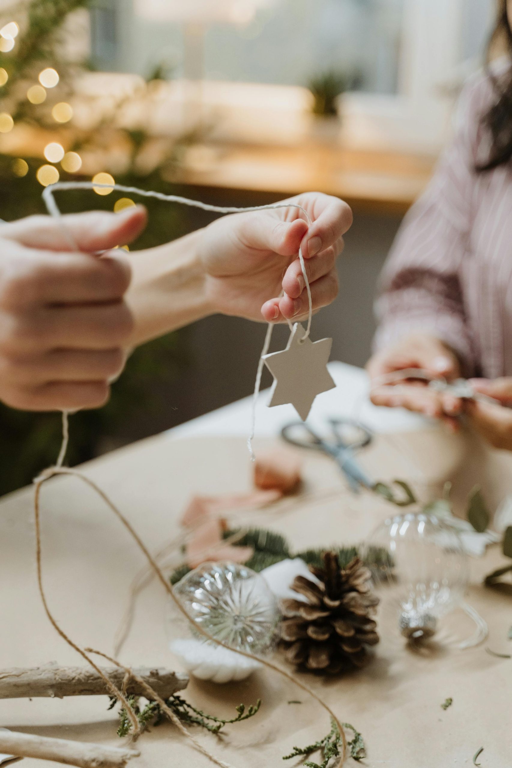 Créations festives de Noël en maternelle