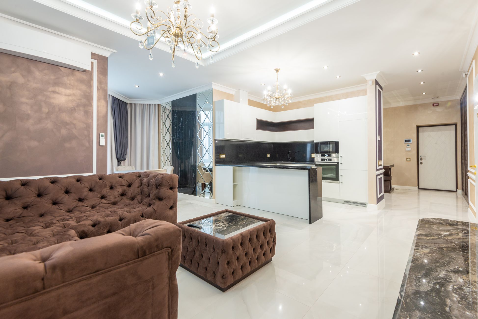 Sejour lumineux d un appartement T3 renove